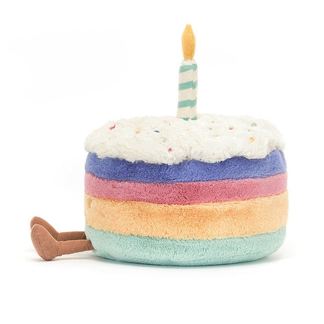 Amuseable Rainbow Birthday Cake - JellyCat