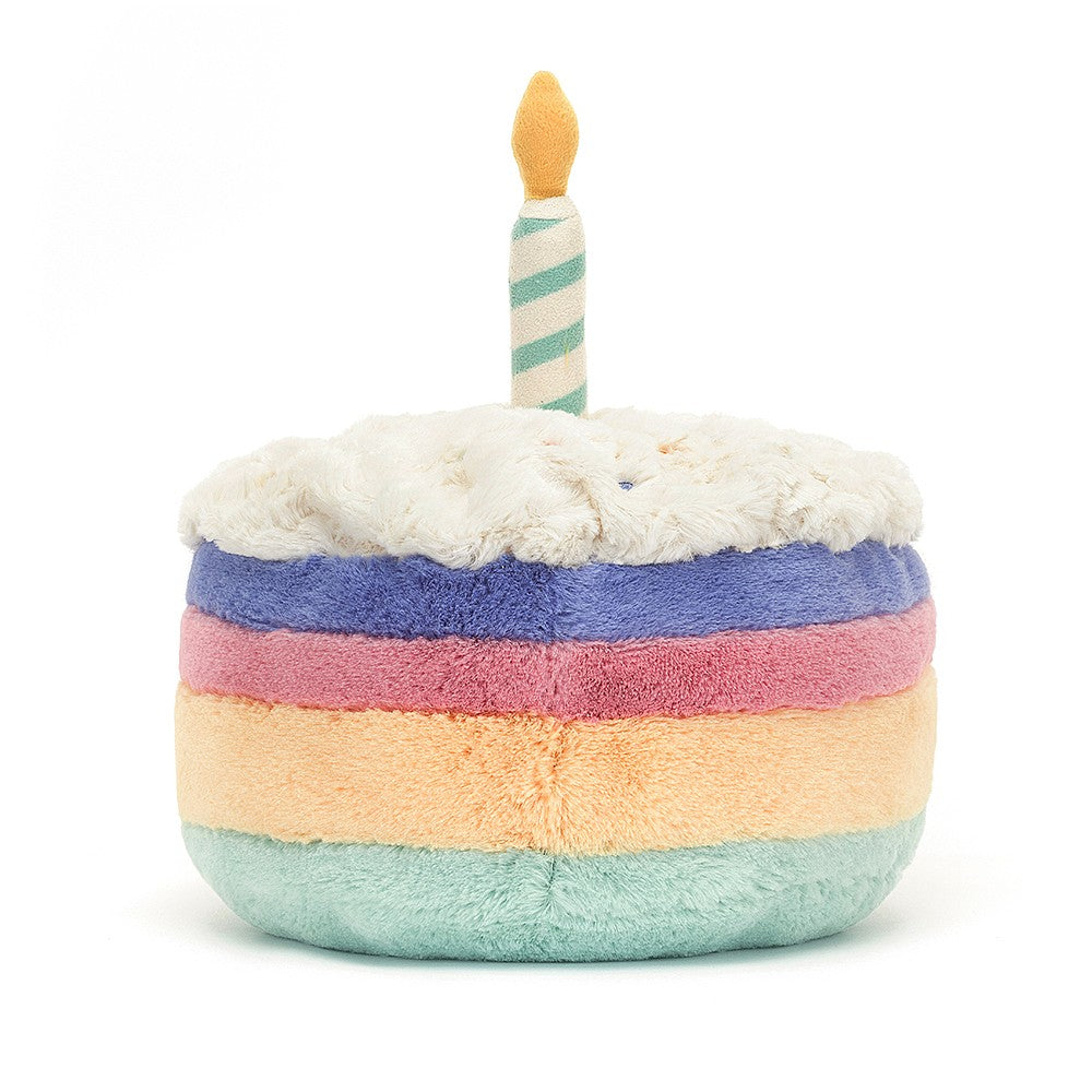 Amuseable Rainbow Birthday Cake - JellyCat