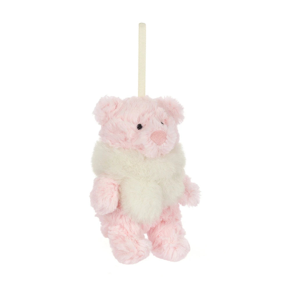 Leola Bear Winter Warmer Ornament - JellyCat