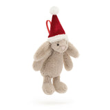 Bashful Christmas Bunny Ornament - JellyCat