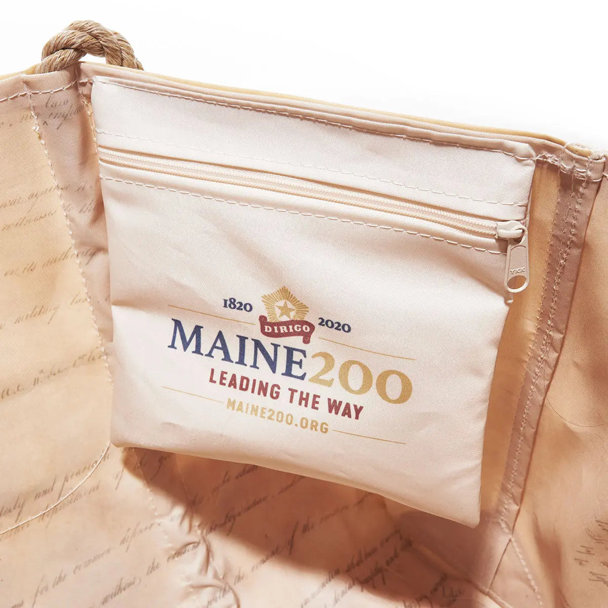 BUNDLE: Maine Bicentennial Large Tote + Wristlet by Sea Bags - The Woods Maine