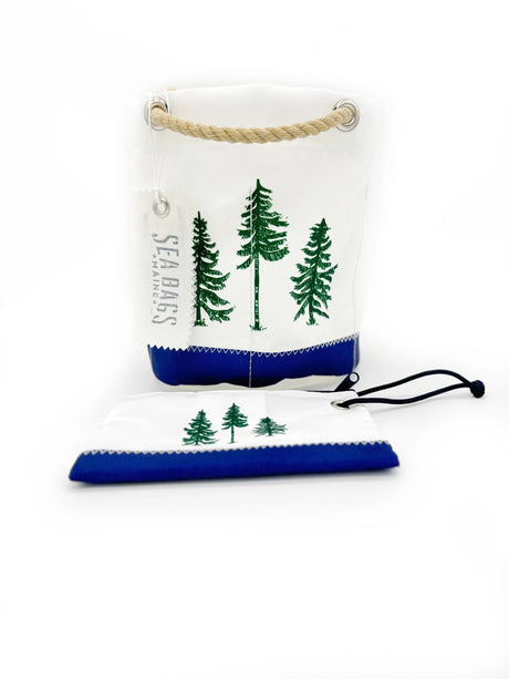 BUNDLE: The Loon: Three Pines® Beverage Bag + Loon Wristlet by Sea Bags - The Woods Maine