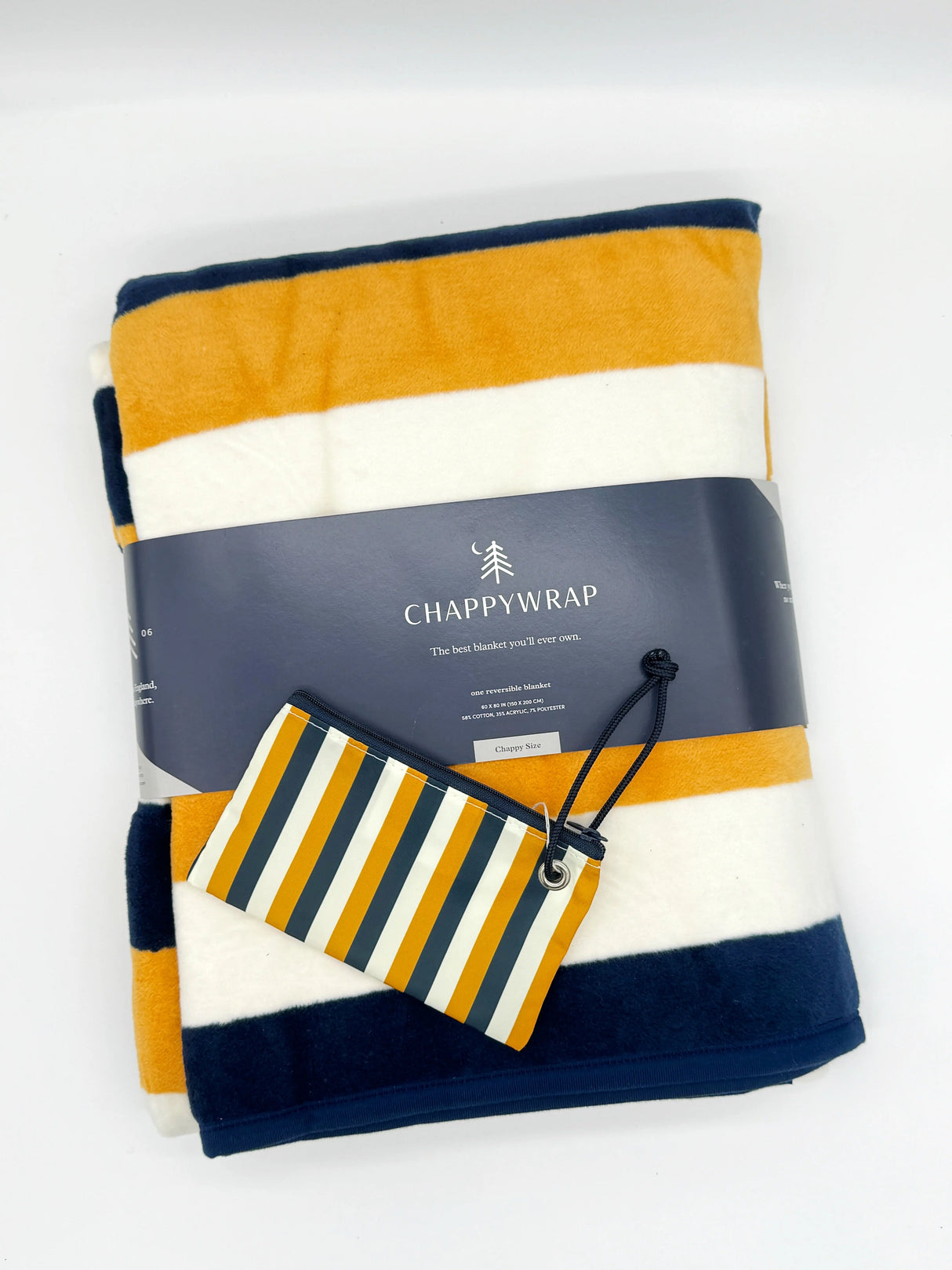 BUNDLE: The Woods Maine®: Pinstripe Chappy Wrap + Pinstripe Sea Bags® Wristlet - The Woods Maine