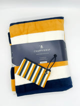 BUNDLE: The Woods Maine®: Pinstripe Chappy Wrap + Pinstripe Sea Bags® Wristlet - The Woods Maine