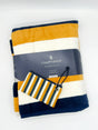 BUNDLE: The Woods Maine®: Pinstripe Chappy Wrap + Pinstripe Sea Bags® Wristlet - The Woods Maine