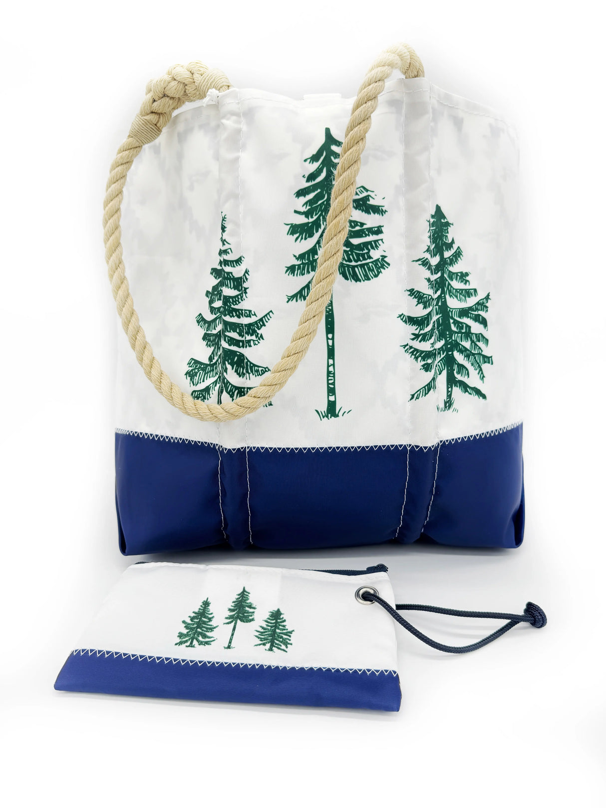 BUNDLE: Three Pines®: Loon Lined Sea Bags Medium Tote +  Loon Wristlet - The Woods Maine
