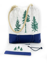 BUNDLE: Three Pines®: Loon Lined Sea Bags Medium Tote +  Loon Wristlet - The Woods Maine