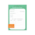 Babysitter Notepad - Sea Urchin Studio - The Woods Maine