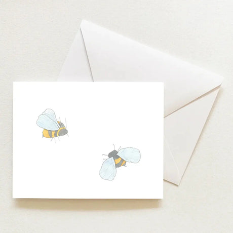 Bee Individual Note Card - Sara Fitz - The Woods Maine