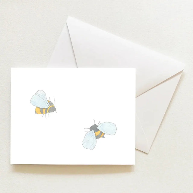 Bee Individual Note Card - Sara Fitz - The Woods Maine