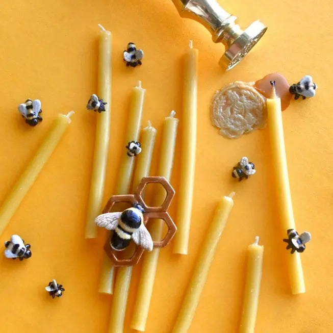 Beeswax Birthday Candle (Set of 10) - Camp Hollow - The Woods Maine