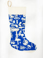 Blue Mushrooms Classic Christmas Stocking - Erin Flett - The Woods Maine