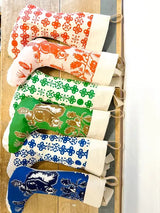 Blue Mushrooms Classic Christmas Stocking - Erin Flett - The Woods Maine