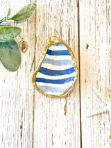 Blue Waves Oyster Trinket Dish - Alison Brooke Designs | Handmade in Maine - The Woods Maine