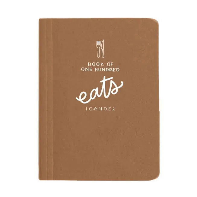 Book of One Hundred Eats Journal - One Canoe Two Paper Co. - The Woods Maine