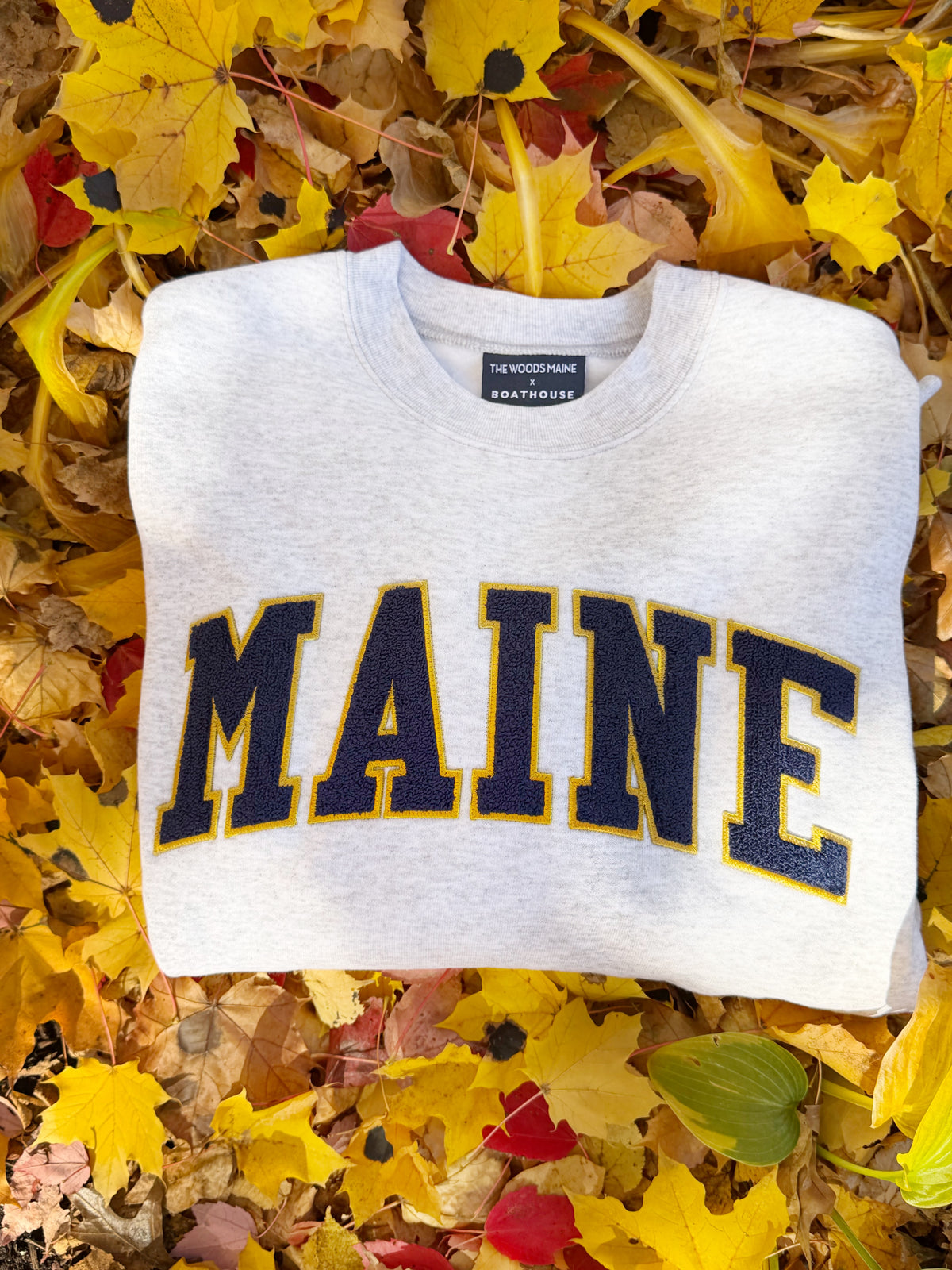 The Woods Maine® Classic x Boathouse Crewneck Sweatshirt | Made in the USA