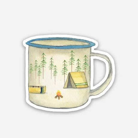 Camp Mug Sticker - Emmy + Olly - The Woods Maine