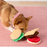 Cheeseburger Interactive Snuffle Dog Toy - The Foggy Dog