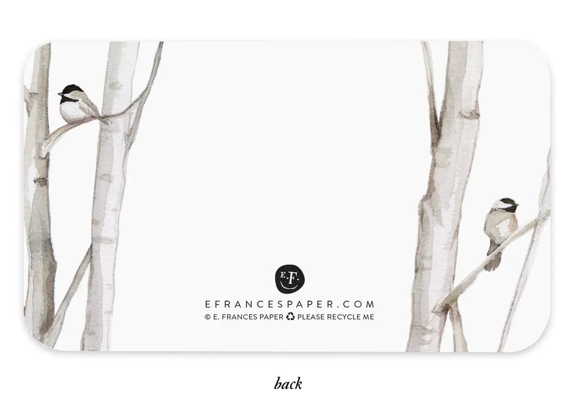 Chickadee Set of 85 Little Notes® - E. Frances Paper E. Frances Paper