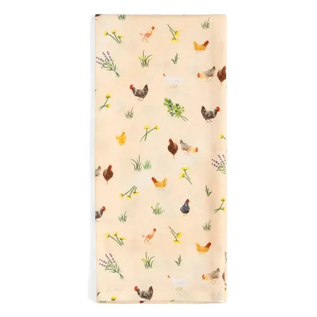 Chicken Meadows Tea Towel - One Canoe Two Paper Co. - The Woods Maine