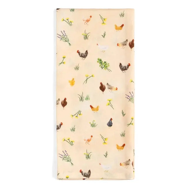 Chicken Meadows Tea Towel - One Canoe Two Paper Co. - The Woods Maine
