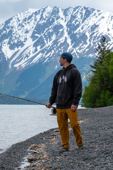 Three Pines® Midweight Relaxed Fit Hooded Maine Sweatshirt ( 2 colors available)