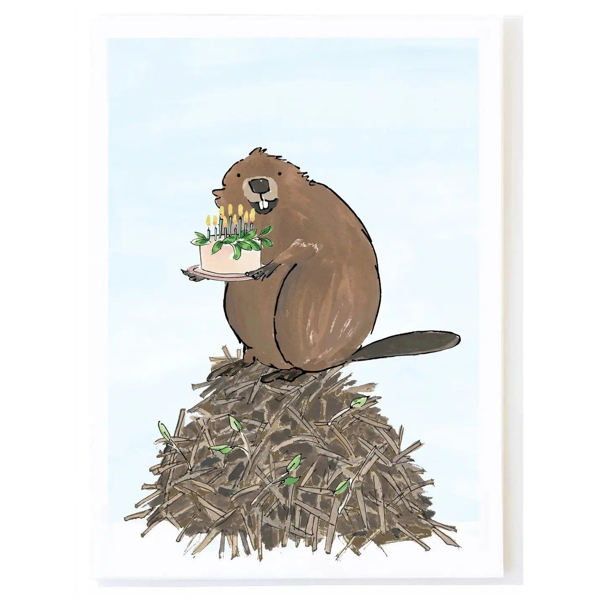 Dam Birthday Card - mollyOcards - The Woods Maine