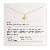 Dandelion Wishes Gold Necklace - Becoming Jewelry - The Woods Maine