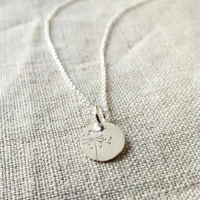 Dandelion Wishes Silver Necklace - Becoming Jewelry - The Woods Maine