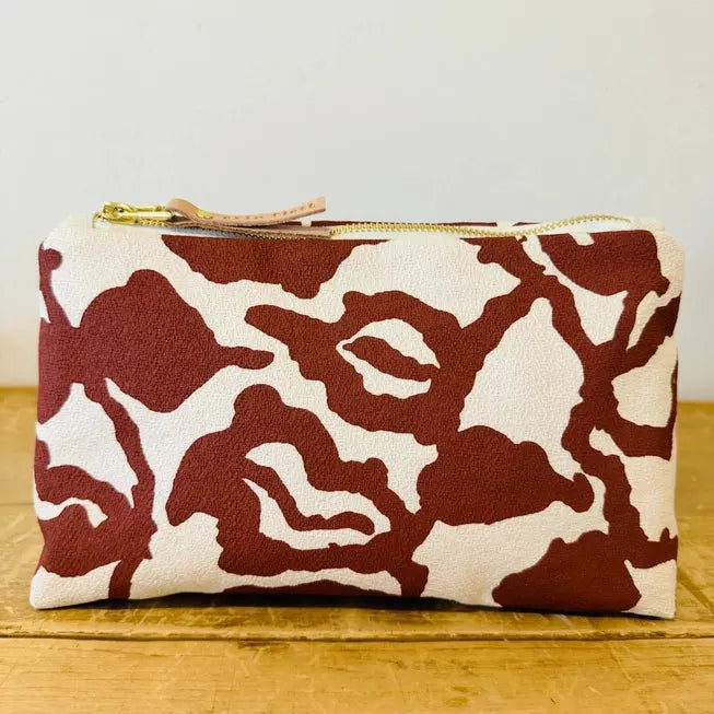 Dark Clay Makeup Bag - Erin Flett - The Woods Maine