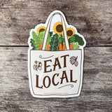 Eat Local Sticker - Hannah Rosengren - The Woods Maine