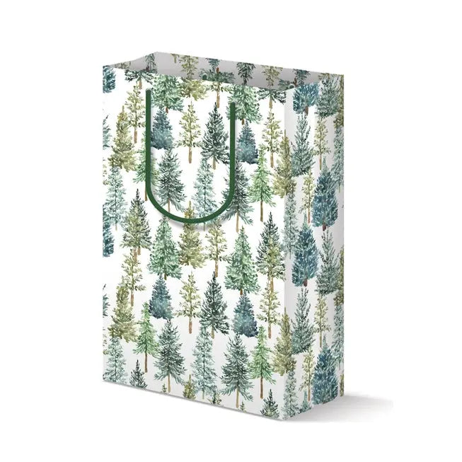 Evergreen Trees Holiday Gift Bag  - KelseyMDesigns - The Woods Maine