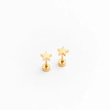 Mini Gold Star Stud Earrings - Pip Pop Post