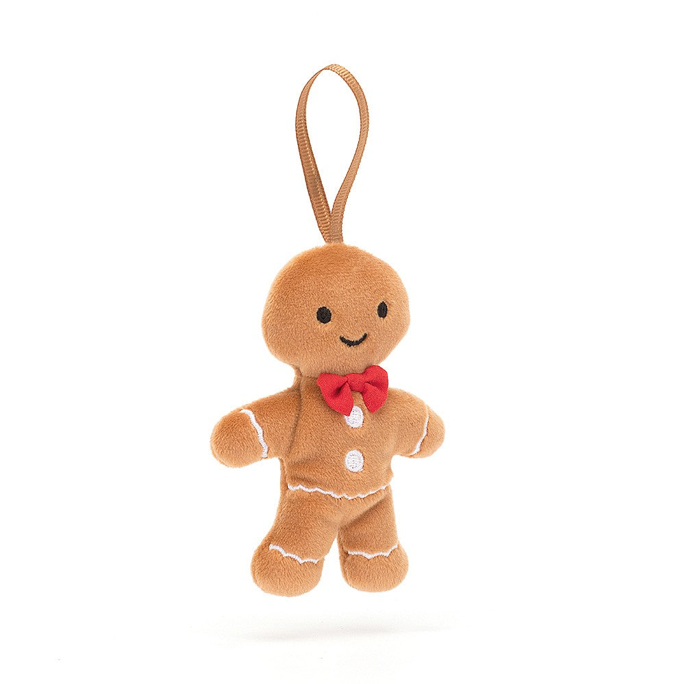 Festive Folly Gingerbread Fred Ornament - JellyCat