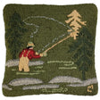 Fly Fisherman Pillow - Chandler 4 Corners - The Woods Maine