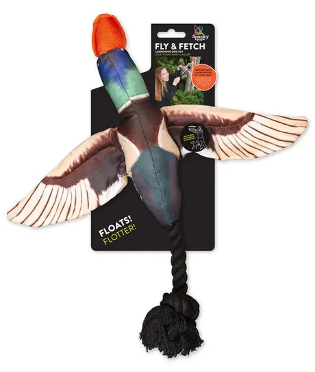 Fly and Fetch Fish Duck Toy - Spunky Pup - The Woods Maine