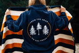 The Woods Maine®: From The Seas to the Trees® Adult Quarter Zip Sweatshirt - The Woods Maine