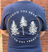 From The Seas to the Trees® Adult Short Sleeve - The Woods Maine