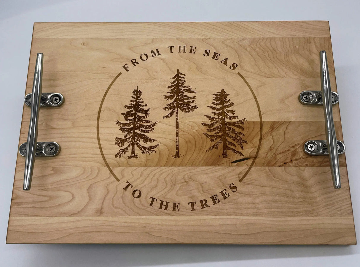 From The Seas to the Trees® Maine Maple Serving Tray | Made in Maine. - The Woods Maine