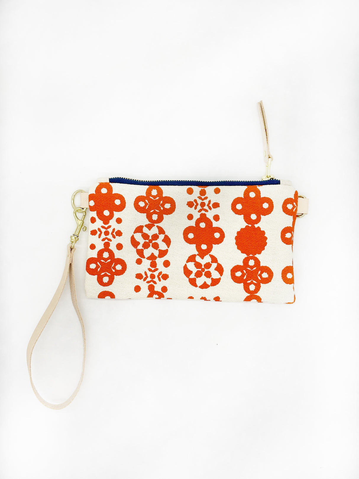 Anthro Orange Nordic Ellie Wristlet Bag - Erin Flett