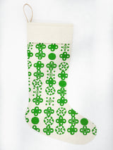 Kelly Green Nordic Christmas Stocking - Erin Flett