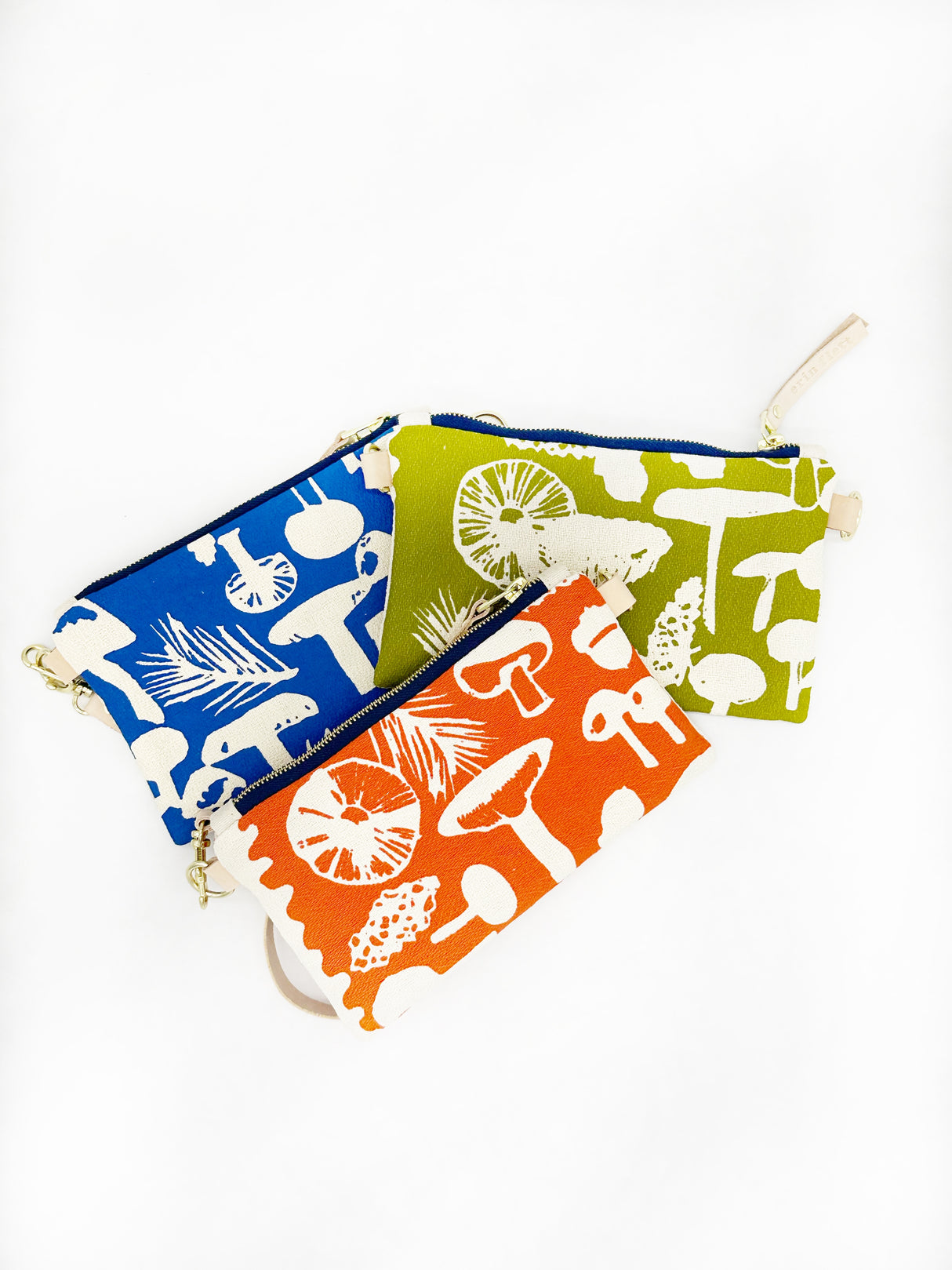 Seaweed Mushroom Ellie Wristlet Bag - Erin Flett