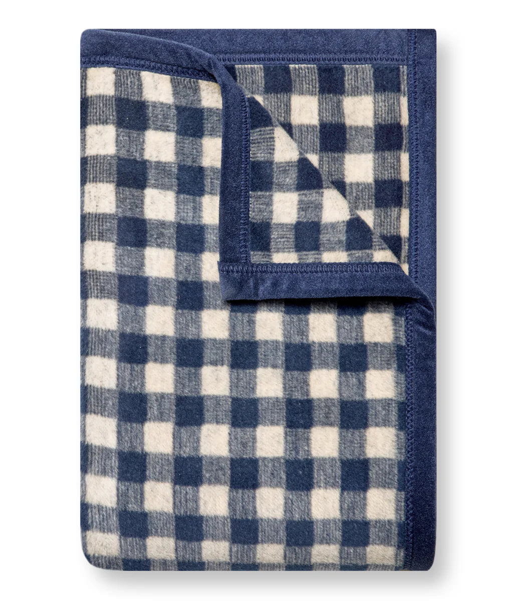Gingham Navy Midi Blanket - Chappy Wrap