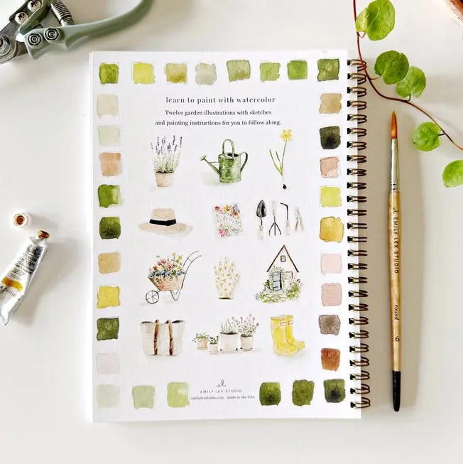 Garden Watercolor Workbook - emily lex studio - The Woods Maine