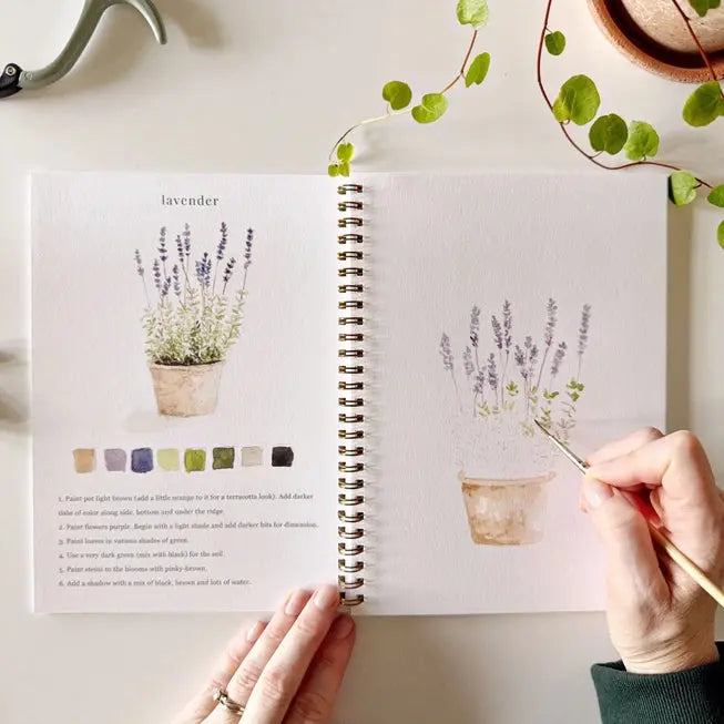 Garden Watercolor Workbook - emily lex studio - The Woods Maine