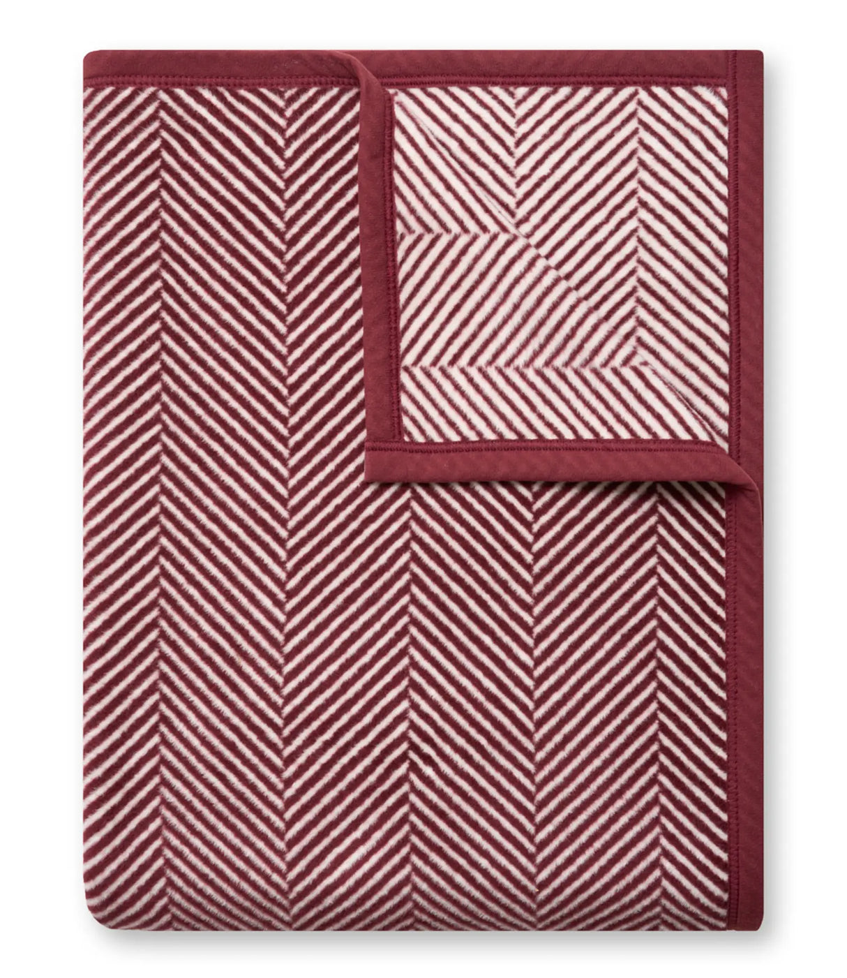 Harborview Herringbone Maroon Original Blanket - ChappyWrap