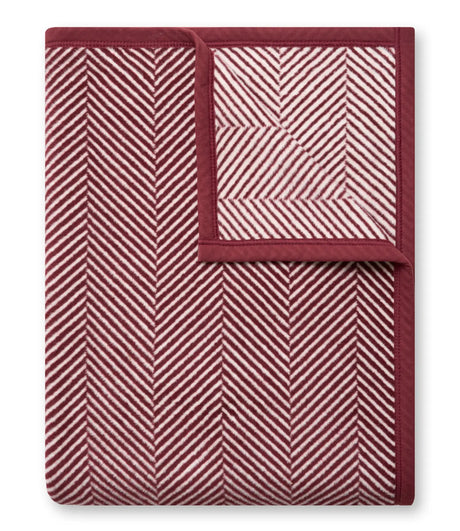 Harborview Herringbone Maroon Original Blanket - ChappyWrap