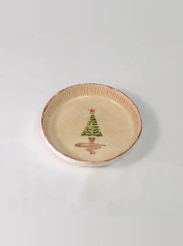 Holiday Salad Plate with Lip - Zafferano America - The Woods Maine