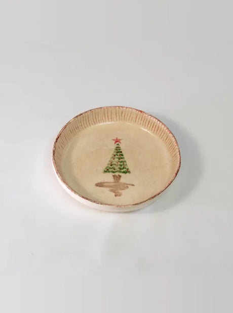 Holiday Salad Plate with Lip - Zafferano America - The Woods Maine