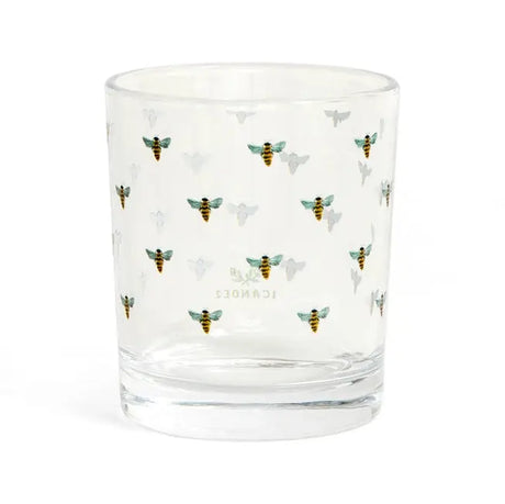 Honey Bees Short Juice Glass - One Canoe Two Paper Co. - The Woods Maine